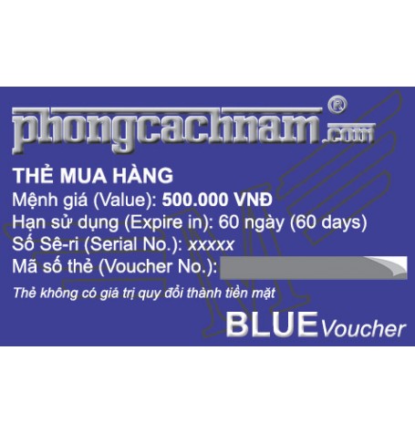 Thẻ mua hàng - BLUE Voucher 500.000 VNĐ